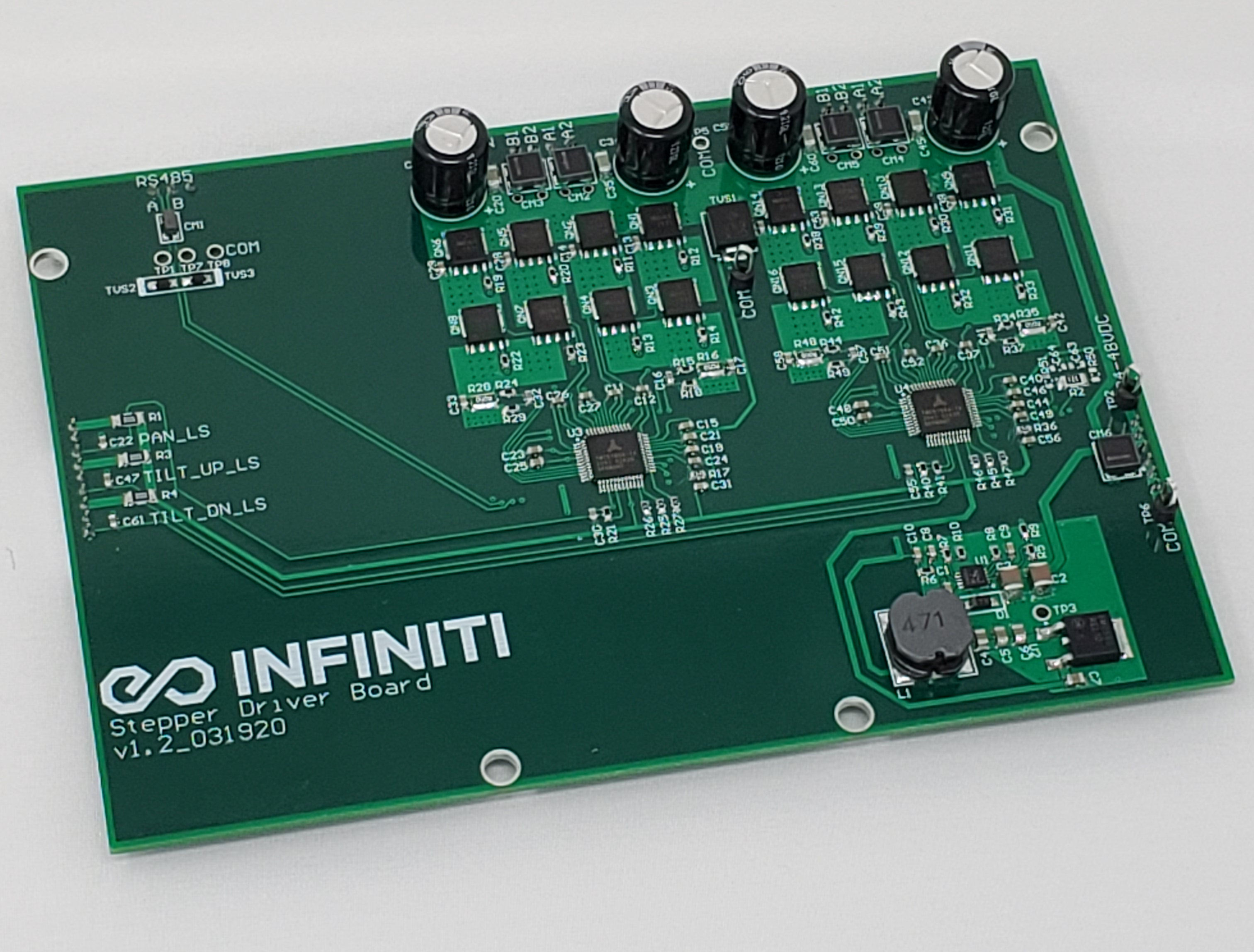 Custom TMC5160 Pan/Tilt Stepper Driver Board