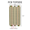 Advanced Solderable Breadboard, 48 Rows, Hybrid Perfboard Includes Integrated 0805/0603 SMD  Pullup/Pulldown/Series Passive Pads - 4 Layer Protoboard with Ground and Power Planes , Size: Large, 2 Pieces