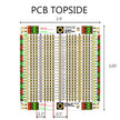 Advanced Solderable Breadboard, 24 Rows, Hybrid Perfboard Includes Integrated 0805/0603 SMD  Pullup/Pulldown/Series Passive Pads - 4 Layer Protoboard with Ground and Power Planes , Size: Medium, 3 Pieces