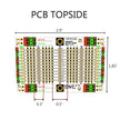 Advanced Solderable Breadboard, 12 Rows, Hybrid Perfboard Includes Integrated 0805/0603 SMD  Pullup/Pulldown/Series Passive Pads - 4 Layer Protoboard with Ground and Power Planes , Size: Mini, 4 Pieces
