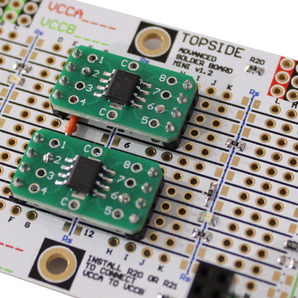 Advanced Solderable Breadboard, 24 Rows, Hybrid Perfboard Includes Integrated 0805/0603 SMD  Pullup/Pulldown/Series Passive Pads - 4 Layer Protoboard with Ground and Power Planes , Size: Medium, 3 Pieces