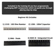Beginner Level SMD Soldering Practice Kit - Includes Solder Practice Board, PCB Components, and Guided Surface Mount Soldering Instructions