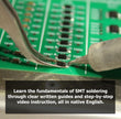 Expert Level SMD Soldering Practice Kit - Includes Solder Practice Board, PCB Components, and Guided Surface Mount Soldering Instructions