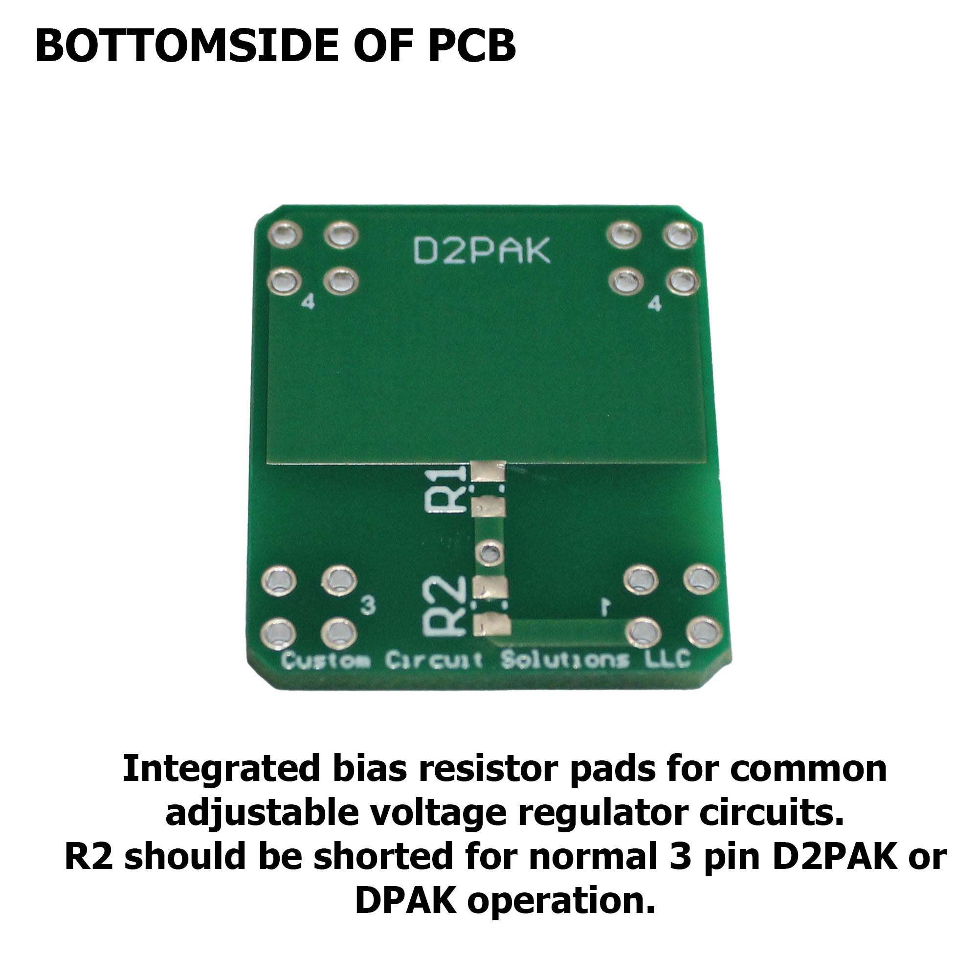 D2PAK (DPAK) to DIP Adapter Header with Integrated SMT Pads (8 Pieces)