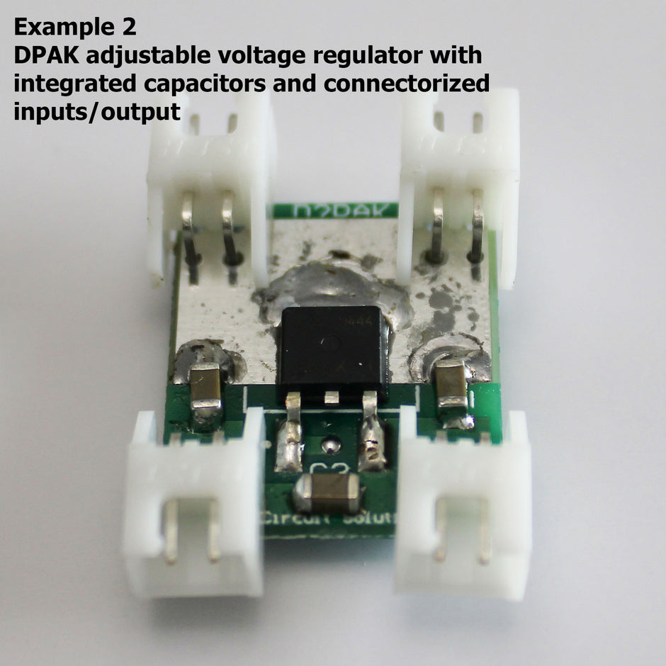 D2PAK (DPAK) to DIP Adapter Header with Integrated SMT Pads (8 Pieces)