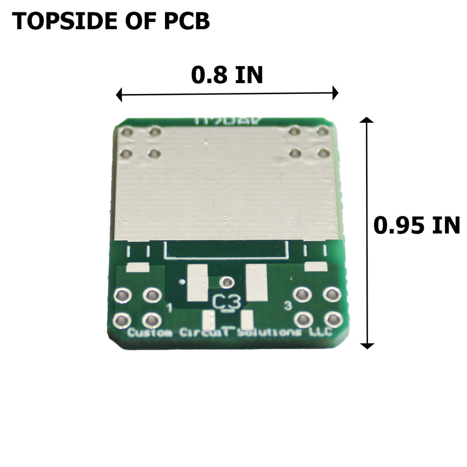 D2PAK (DPAK) to DIP Adapter Header with Integrated SMT Pads (8 Pieces)