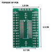 Microcontroller Solder Adapter Compatible with Most PIC16 & PIC18 SOIC-28 Devices, Includes Holes for PicKit Programming Header Pins and Required Capacitors Pads - (Board Only, PCB Parts Not Included)