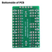 Microcontroller Solder Adapter Compatible with Most PIC24 & PIC32 SOIC-28 Devices, Includes Holes for PicKit Programming Header Pins and Required Capacitors Pads - (Board Only, PCB Parts Not Included)