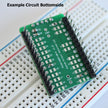 Microcontroller Solder Adapter Compatible with Most PIC24 & PIC32 SOIC-28 Devices, Includes Holes for PicKit Programming Header Pins and Required Capacitors Pads - (Board Only, PCB Parts Not Included)