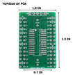 Microcontroller Solder Adapter Compatible with Most PIC24 & PIC32 SOIC-28 Devices, Includes Holes for PicKit Programming Header Pins and Required Capacitors Pads - (Board Only, PCB Parts Not Included)