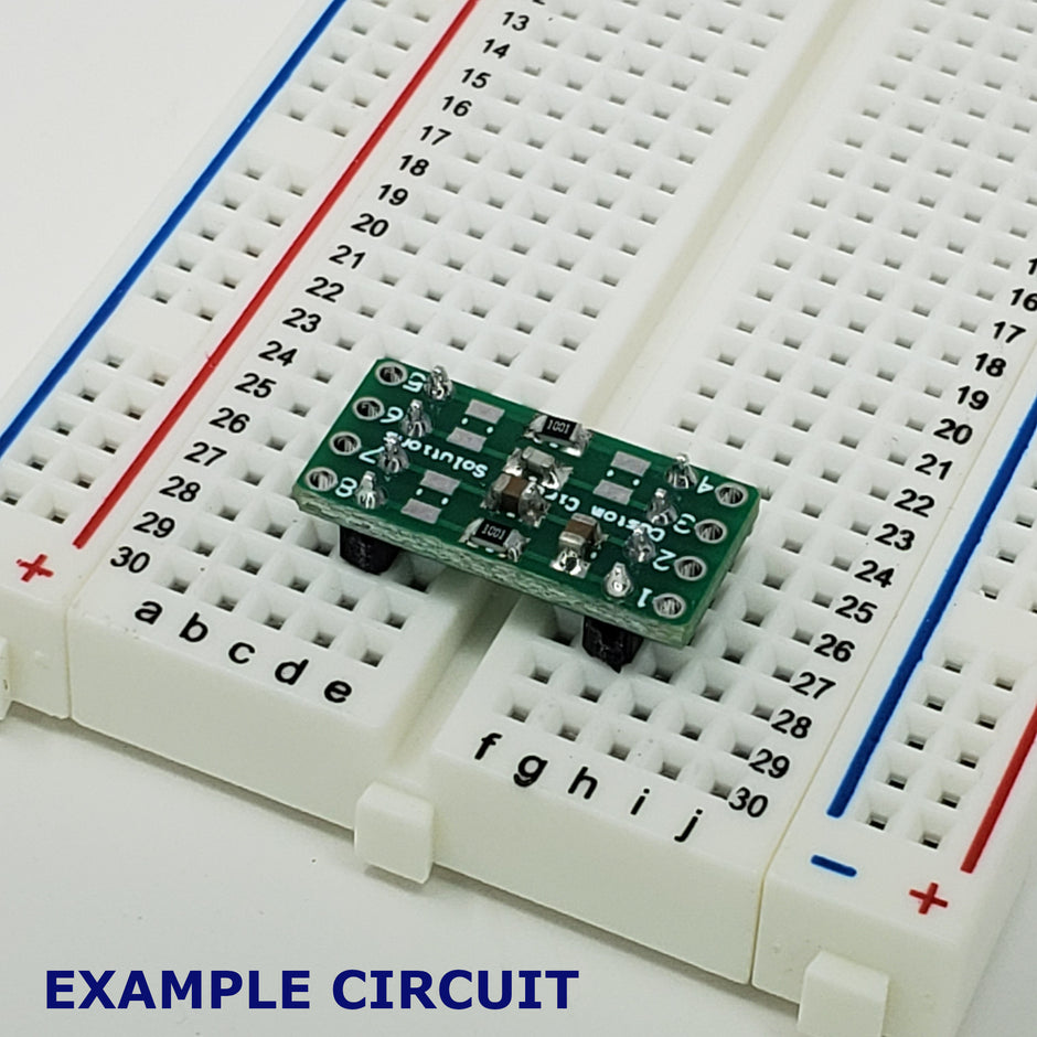 Highly Configurable SMD Resistor/Capacitor to DIP Adapter Header, 0603/0805 Pad Sizes (10 Pieces)