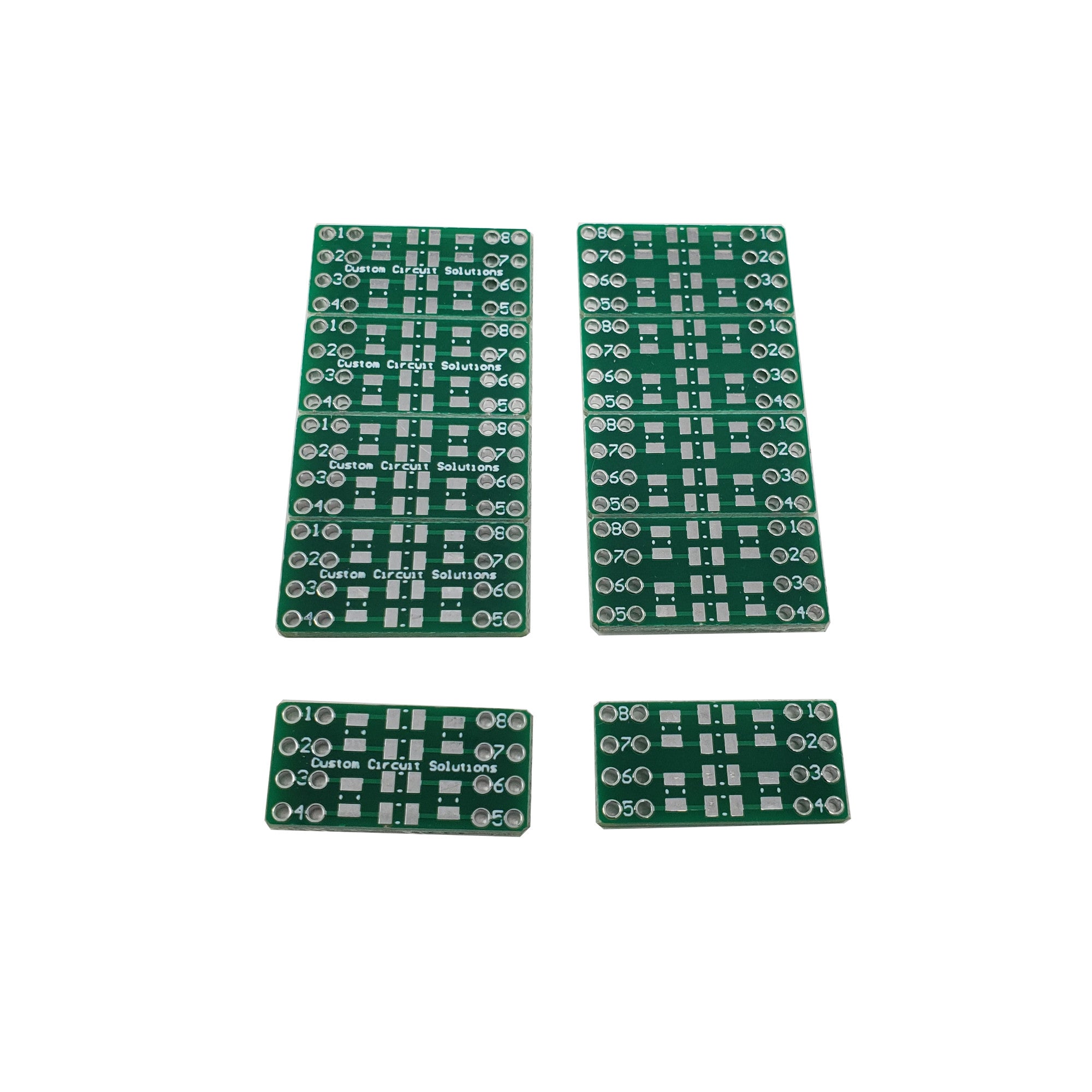 Highly Configurable SMD Resistor/Capacitor to DIP Adapter Header, 0603/0805 Pad Sizes (10 Pieces)