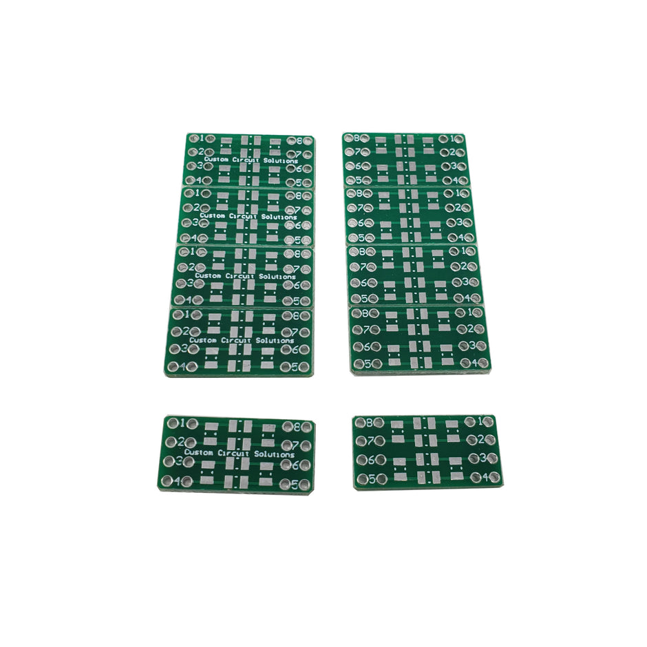 Highly Configurable SMD Resistor/Capacitor to DIP Adapter Header, 0603/0805 Pad Sizes (10 Pieces)