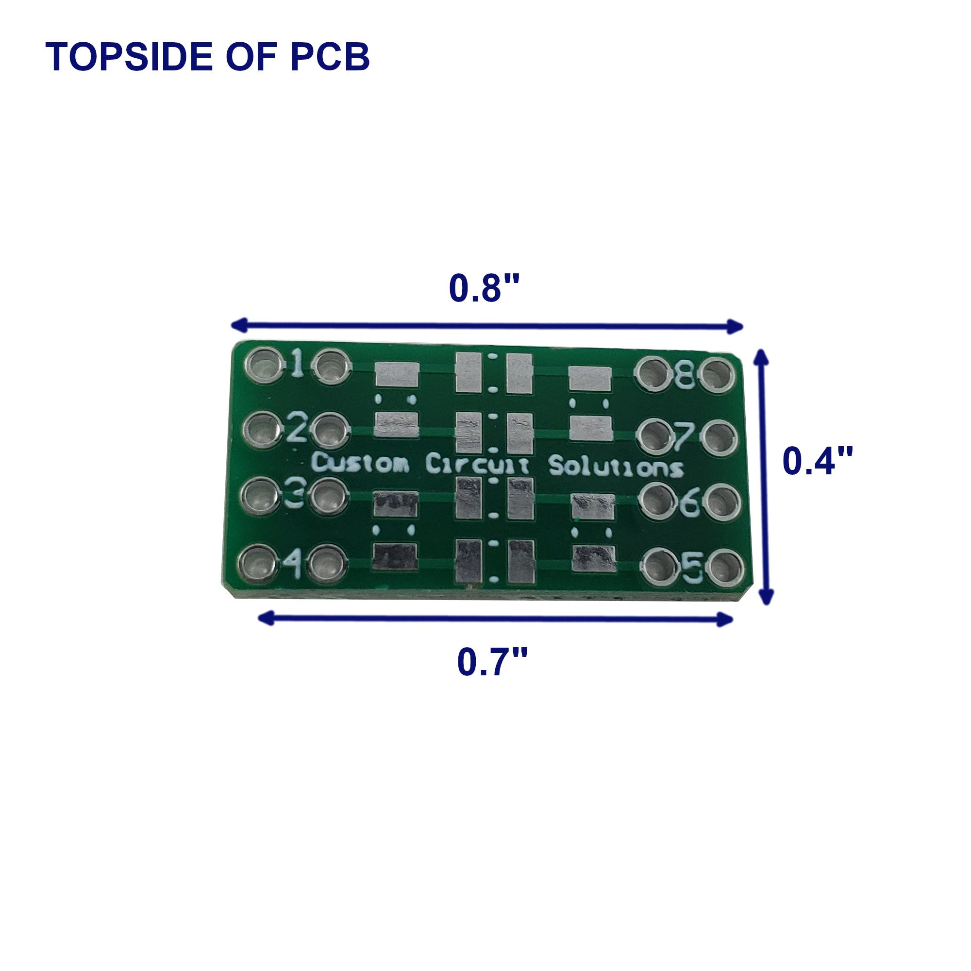 Highly Configurable SMD Resistor/Capacitor to DIP Adapter Header, 0603/0805 Pad Sizes (10 Pieces)