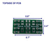 Highly Configurable SMD Resistor/Capacitor to DIP Adapter Header, 0603/0805 Pad Sizes (10 Pieces)