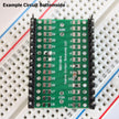 SOIC-28 (Wide) to 28-Pin DIP Adapter Header with Integrated SMT Pads (4 Pieces)
