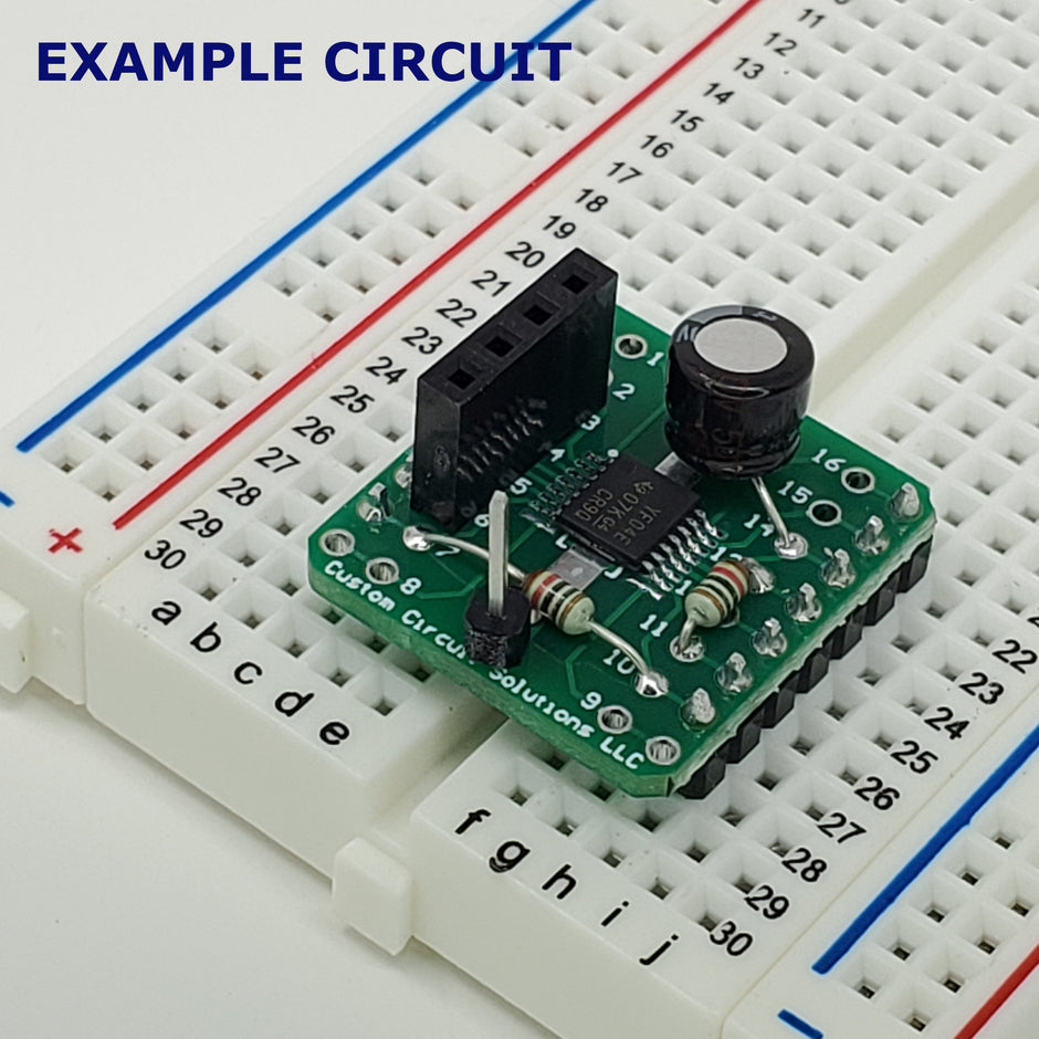 SOP-16 (0.65mm Pitch) to 16-Pin DIP Adapter Header with Integrated SMT Pads (6 Pieces)