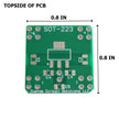 SOT223 to DIP Pin Adapter Header with Integrated SMT Pads (6 Pieces)