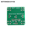SOT223 to DIP Pin Adapter Header with Integrated SMT Pads (6 Pieces)
