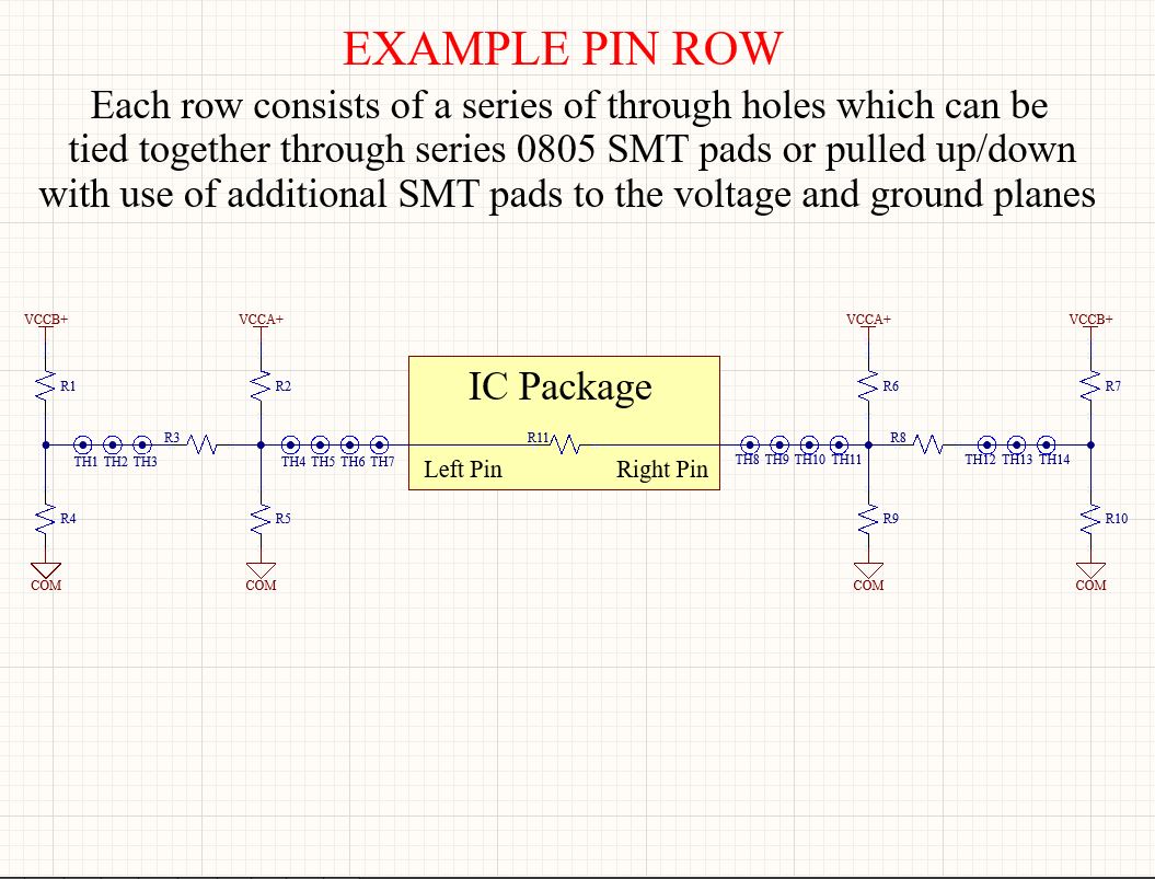 Advanced Solderable Breadboard, 24 Rows, Hybrid Perfboard Includes Integrated 0805/0603 SMD  Pullup/Pulldown/Series Passive Pads - 4 Layer Protoboard with Ground and Power Planes , Size: Medium, 3 Pieces