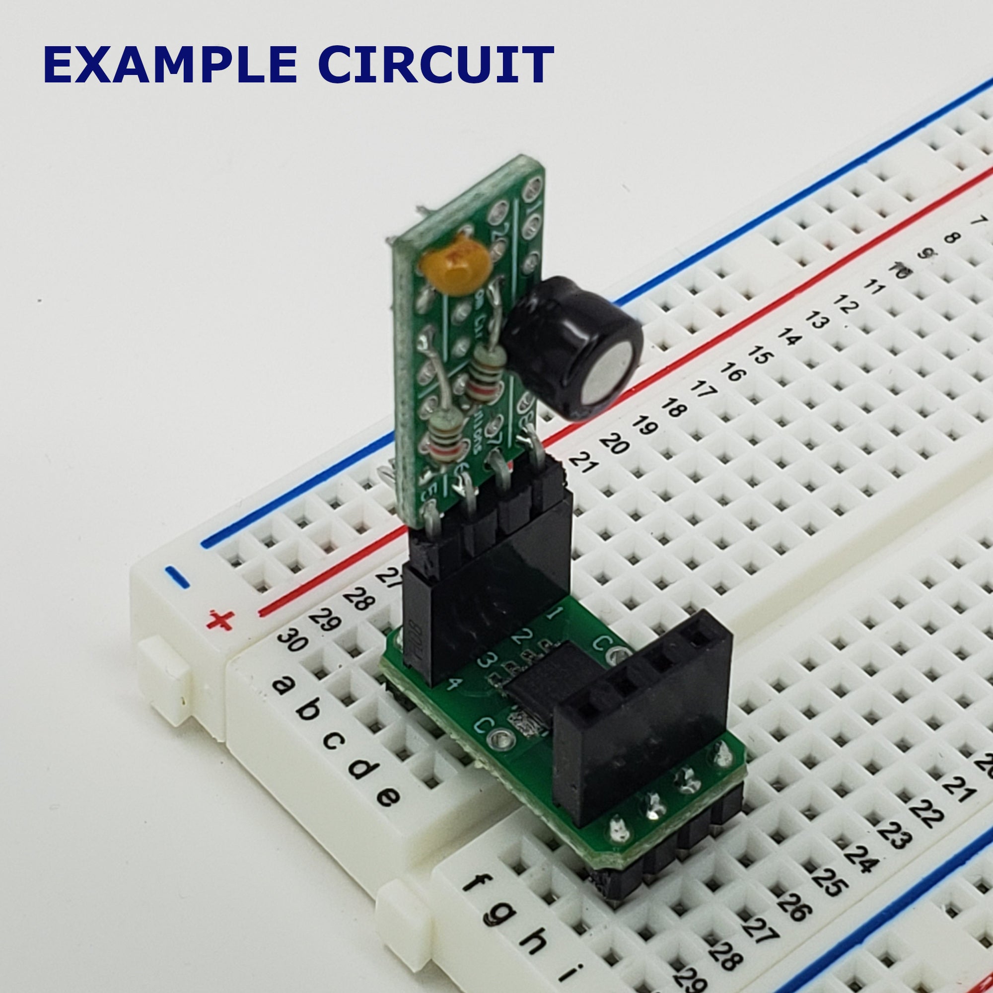 Expandable Through Hole Solder Adapter Board, 8 Pins, 4 Positions Each Pin, 0.1