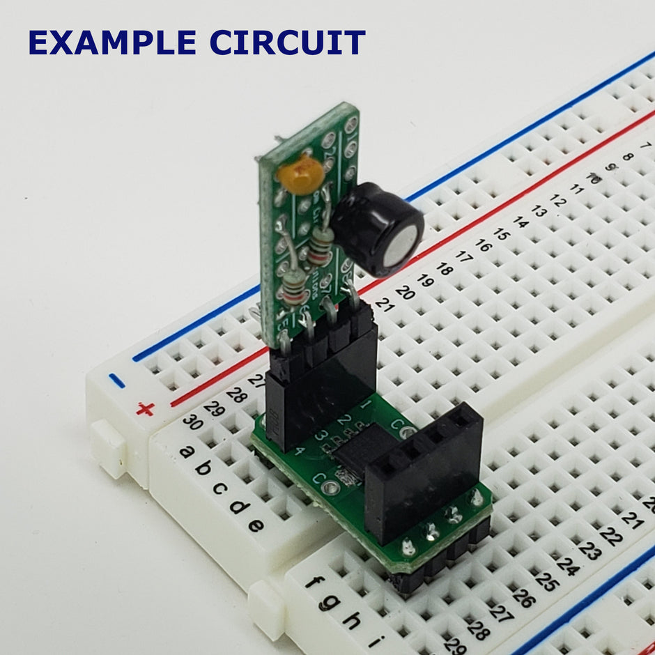 Expandable Through Hole Solder Adapter Board, 8 Pins, 4 Positions Each Pin, 0.1